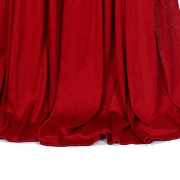 Super soft and stretchy jersey hijabs shawl Red hijab - Picture 4 of 5